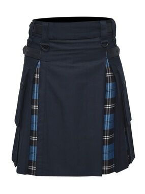 Celtic Pro AllSafe Traders Modern Hybrid Tartan Kilt, Hybrid Cargo Kilt Sz 36